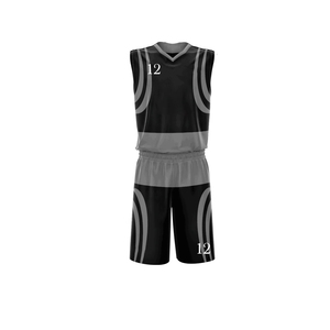Équipement personnalisé sergé broderie hommes rétro maillots de basket-ball respirant séchage rapide maille uniforme pour l'été ensemble Style - Product Image 5