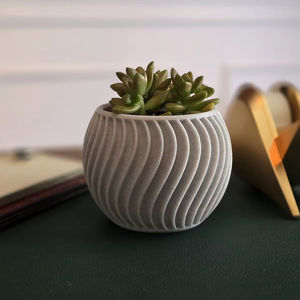 Macetas de Mármol con Acabado Natural, Recién Llegadas, Exhiben Patrones de Piedra Auténticos - Product Image 1