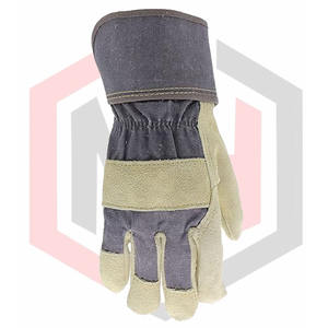 Nuevos guantes de seguridad para el trabajo industrial para hombres de cuero de vaca hechos en fábrica, duraderos, antideslizantes, flexibles, sin silicona, sin polvo - Product Image 6