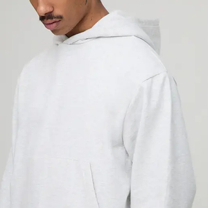 Sudadera con Capucha Ajustable de Color Sólido para Hombre, Precio al por Mayor, con Logotipo Personalizado y Bolsillo Delantero Tipo Canguro, Tejido Cómodo 2026 - Product Image 4