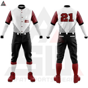 Ensembles d'uniformes de baseball personnalisés imprimés par transfert thermique 100% polyester à séchage rapide respirant col rond logo avant unisexe services OEM - Product Image 5