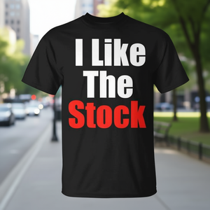 ฉันชอบเสื้อยืดลายสต็อกสีดำ ไซส์ผู้ใหญ่ แบบยูนิเซ็กส์ - Product Image 3