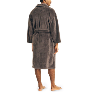 Custom Designed 100% Cotton Terry Bathrobes <strong>Super</strong> Absorbent and Soft Waffle &amp; Velour Fabric Thermal Plus Size Unisex <strong>Robes</strong> - Product Image 4