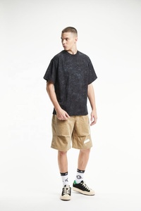 OEM Hombres Streetwear Camisa Moda Lavado ácido Personalizable Logo Baggy Camiseta de manga corta para hombres y mujeres de peso pesado camiseta - Product Image 3