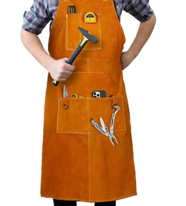 Premium Quality Heavy Duty <b>Spark</b> Resistant Cow Split Leather Welding Apron for Body and Clothing Protection - Product Image 4