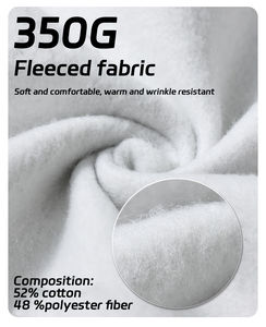 CL-Sudadera de algodón con capucha de gran tamaño, Sudadera con capucha y hombros caídos, con cremallera, para hombre - Product Image 2