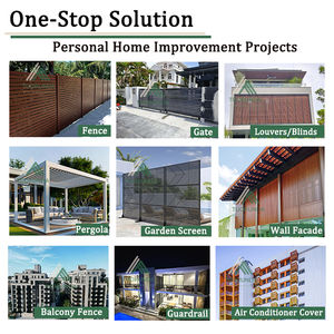 عريشة من الألومنيوم بسقف على شكل فناء من الخشب - Product Image 6