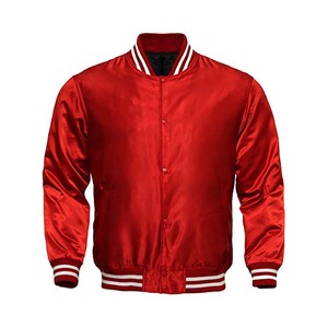 Chaqueta Bomber de satén personalizada de alta calidad para hombre, ropa de calle de invierno sostenible, abrigo transpirable de estilo universitario con letras 1996 - Product Image 5