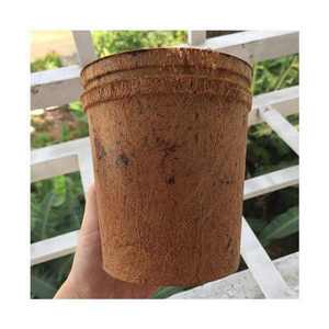 Maceta de fibra de coco natural al por mayor/maceta de fibra de coco/macetas de fibra de coco medianas para plantar Jardín de Eco2go Vietnam - Product Image 4