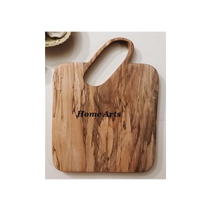 Tabla de cortar de madera de diseño con mango de cuero, tabla de cortar de frutas de tamaño personalizado de calidad superior de la India - Product Image 5