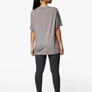 เสื้อยืดสำหรับผู้หญิงระบายอากาศได้เสื้อพองพิมพ์ลายน้ำหนักเบาสีดำ2025 - Product Image 4