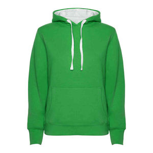 Sudadera Casual Verde con Diseño de Pluma, Logotipo Impreso en 3D, Forro Transpirable e Impermeable, 100% Algodón Tejido, Ecológico, Directo - Product Image 1