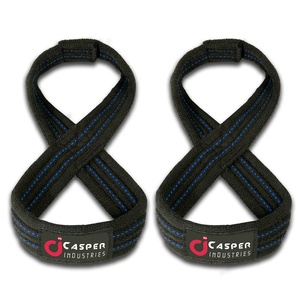 2025 Logo personnalisé haute qualité robuste Figure huit sangles de poignet haltérophilie Gym Fitness entraînement dynamophilie entraînement - Product Image 5