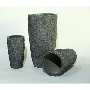 Maceta de Fibra de Vidrio FRP de Alta Calidad, Diseño Clásico, para Interiores y Exteriores, Altura 30 x Diámetro 17 Pulgadas - Product Image 2