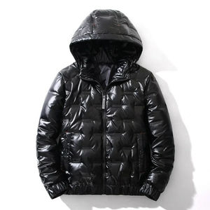 Men hooded puffer coat thick <b>padded</b> down <b>jacket</b> <b>waterproof</b> windproof insulated warm outdoor fashion winter streetwear - Product Image 2