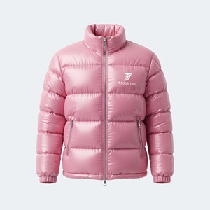 Veste matelassée pour homme coupe classique, qualité supérieure, fermeture éclair intégrale, coupe-vent, vêtements d'hiver, motif uni, prix raisonnable, manches longues - Product Image 1