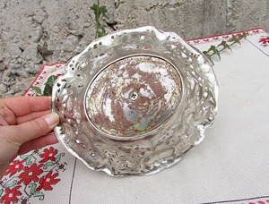 Bol de service en argent de qualité supérieure avec découpe en feuille, parfait pour les restaurants, les hôtels, la restauration, les buffets et la présentation d'événements - Product Image 5