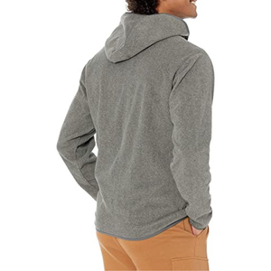 OEM-chaqueta Polar con capucha para hombre, personalizada, venta al por mayor, con cremallera completa, talla grande - Product Image 2