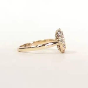 Bijoux faits à la main bague de fiançailles en diamant cultivé en laboratoire 10K/ 14K/ 18K bijoux en or bagues pour femmes bagues en diamant - Product Image 4