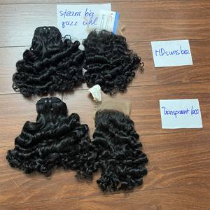 Máquina de rizado de vapor negro, cabello humano vietnamita, paquete de trama, color negro - Product Image 2