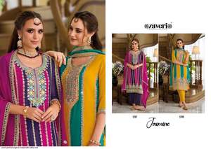 Ropa india y pakistaní, último traje de Salwar bordado de diseñador indio para mujer, fiesta de boda, venta al por mayor en EE. UU., Exportación de Surat - Product Image 3