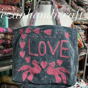 Suzani Embroidered Shoulder <b>Bag</b> Purse <b>Ladies</b> Wholesale Export Cotton Kantha Jhola <b>Bag</b> Sling Shoulder <b>Bag</b> for Women - Product Image 6