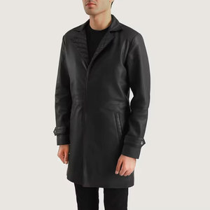 2024 nueva llegada Venta en línea Mejor Outlet Hombres Abrigo de cuero Ropa de hombre Abrigo de cuero de invierno de alta calidad - Product Image 2