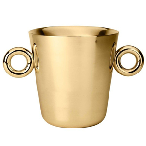 Fancy Design Brass <b>Ice</b> <b>Bucket</b> Shiny <b>Gold</b> Finished WIne Cooler Home Hotel Barware Use Wine Chiller With Handle - Product Image 6