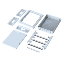Boîte de distribution encastrée Yavuz Pano Aydinlatma POLI 019-B blanche IP40 en plastique ABS PC 390x535x107 mm 45 MCB 2,52 kg