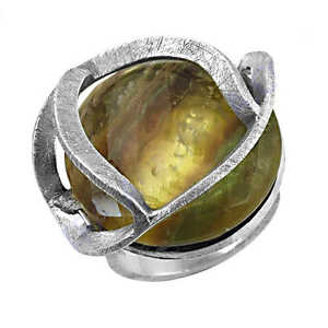 Bague en argent avec perle pour femme, bijoux fantaisie, cadeau élégant et stylé - Product Image 3