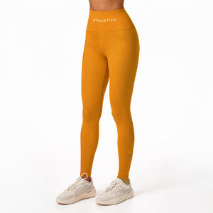 Mallas de Yoga con cintura elástica que absorben la humedad, ropa deportiva de cintura alta para mujer, mallas de gimnasio a prueba de sentadillas, precio de fábrica, venta al por mayor - Product Image 1