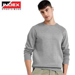 Sudadera de 100% algodón para hombre, Sudadera de cuello redondo para hombre con logotipo personalizado - Product Image 3