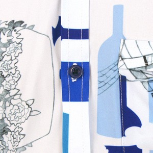 เสื้อพิมพ์ลายฮาวายของผู้ชายชุดสูทสองชิ้นกางเกงขาสั้นชุดสั้นสำหรับผู้ชายชุดฤดูร้อนชายหาดลายดอกไม้ - Product Image 4