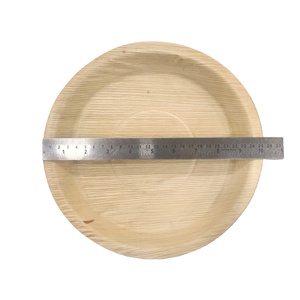 Sumkoka ISO vajilla compostable plato de pulpa de bagazo redondo de bagazo 6 7 9 10 pulgadas plato desechable restaurante comida plato de papel - Product Image 2