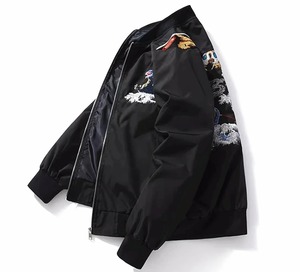 Manteaux de haute qualité pour hommes Collection d'hiver Veste Letterman Varsity Award Veste noire - Product Image 3