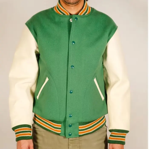 Hot Sale <b>Men</b> Pakistan Made Letterman Varsity <b>Jackets</b> <b>Lightweight</b> Loose Formal Style 100% Wool Wholesale Leather Sleeve <b>Jackets</b> - Product Image 1