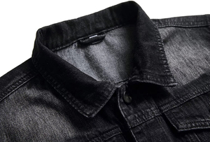 Veste en jean en coton élégante pour homme, de haute qualité, sur mesure, vente en gros, vêtements décontractés, veste en jean pour l'hiver - Product Image 3