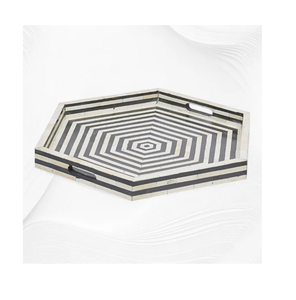 Bandeja Decorativa y de Almacenamiento Rectangular de Diseño Moderno Multifuncional con Incrustaciones de Hueso Hechas a Mano de Alta Calidad - Product Image 2
