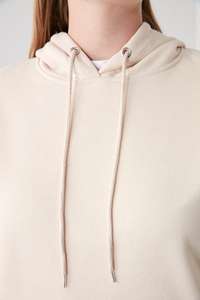 Logo personnalisé à la mode Crop top sweats à capuche femmes avec nom marque vente en gros pour les femmes OEM SI - Product Image 4