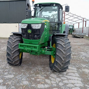 Tractor Agrícola Usado John Deere 6130R de 100 CV en Venta, con Aire Acondicionado, Funcionando al 100%, Cabina, 100 Caballos de Fuerza, Listo para Usar - Product Image 1