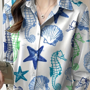 100% Organic Cotton Wholesale Shirt New Stylish Long Sleeves Breathable Women's Shirts Custom Casual High Quality Shirts - Product Image 1