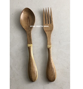 High Quality Wooden <b>Spoon</b> for Soup Use in Hotel Restaurant Dining <b>Table</b> Modern Flatware Set Hot Selling Wood Cutlery Set - Product Image 6