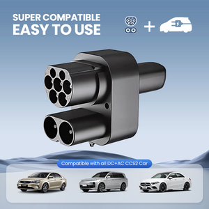 Adaptador Ultrafiable NACS a CCS2 Combo para Tesla, Convertidor de Carga Rápida para Vehículos Eléctricos GBT 250KW, Conector AC/DC Plug and Play, Nuevo y Eficiente - Product Image 4