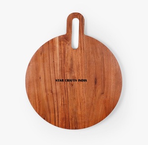 Tabla de cortar de madera de mejor grado de alta calidad para cocina, tabla de charcutería de madera maciza utilizable de doble cara reversible - Product Image 3