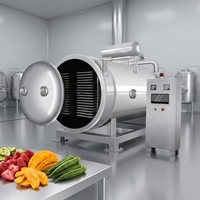 Lyophilisateur industriel pour fruits et légumes, garantie 1 an, SUS304, pour la fabrication d'aliments pour animaux, de viande et de collations à base de légumes