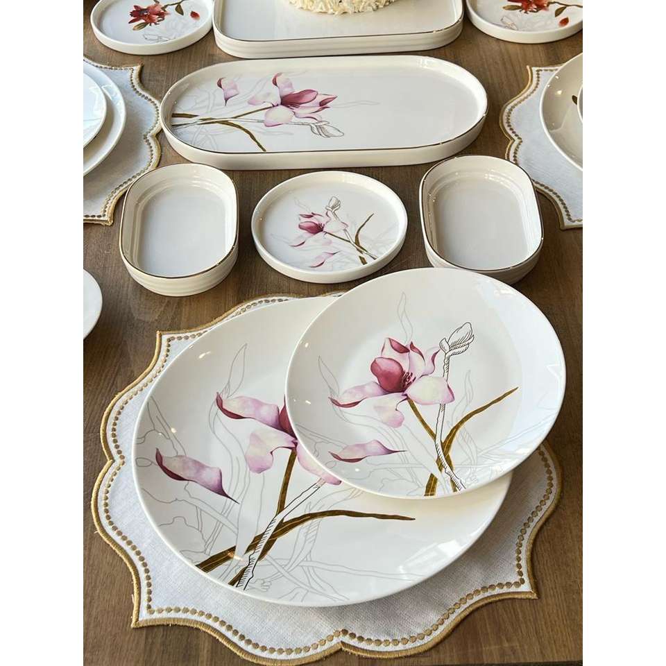 Breakfast Set Royal Flower 50 Pieces for 6 People