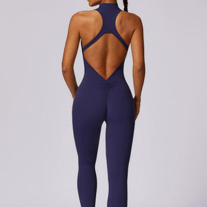 Combinaison de sport extensible à séchage rapide de haute qualité, une pièce, décontractée, pour la course à pied, le fitness, le yoga, combinaisons pour femmes - Product Image 2