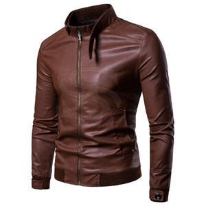 Chaqueta de Cuero de Alta Calidad con Logotipo Personalizado, Chaqueta de Cuero de Invierno, Ropa de Moda, Chaqueta de Cuero para Hombre - Product Image 1