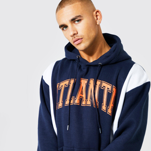 ชุดวอร์มผู้ชายแบบสองชิ้น ผ้าไนลอนปักลาย ตัดเย็บแบบซ้อน  พร้อมกางเกงขาบาน  ชุดฮู้ดดี้  ชุดวอร์มสำหรับผู้ชาย - Product Image 6