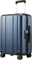 Bagage à main 22x14x9 approuvé par la compagnie aérienne, valise de voyage à coque dure 100% PC avec roues rotatives lisses TSA Lock, 20 pouces